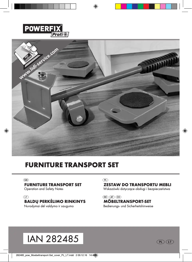 Page n°1 - Manuel utilisateur Powerfix IAN 282485
