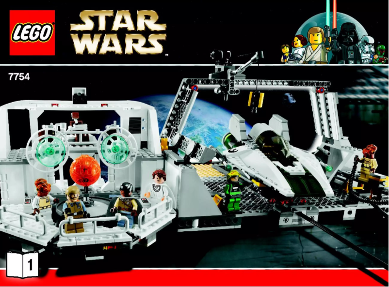 Page 1 de la notice Manuel utilisateur Lego Star Wars 7754