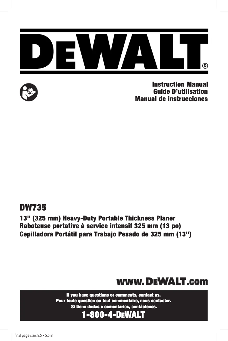Página 1 del manual Manual de usuario DeWalt DCB609