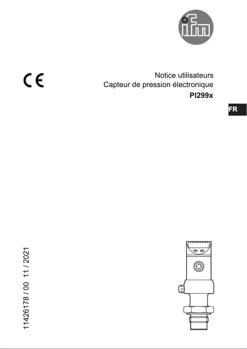 Page 1 de la notice Manuel utilisateur IFM PI2997