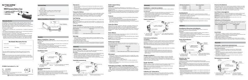Page n°1 - Manuel utilisateur Nitecore 18650