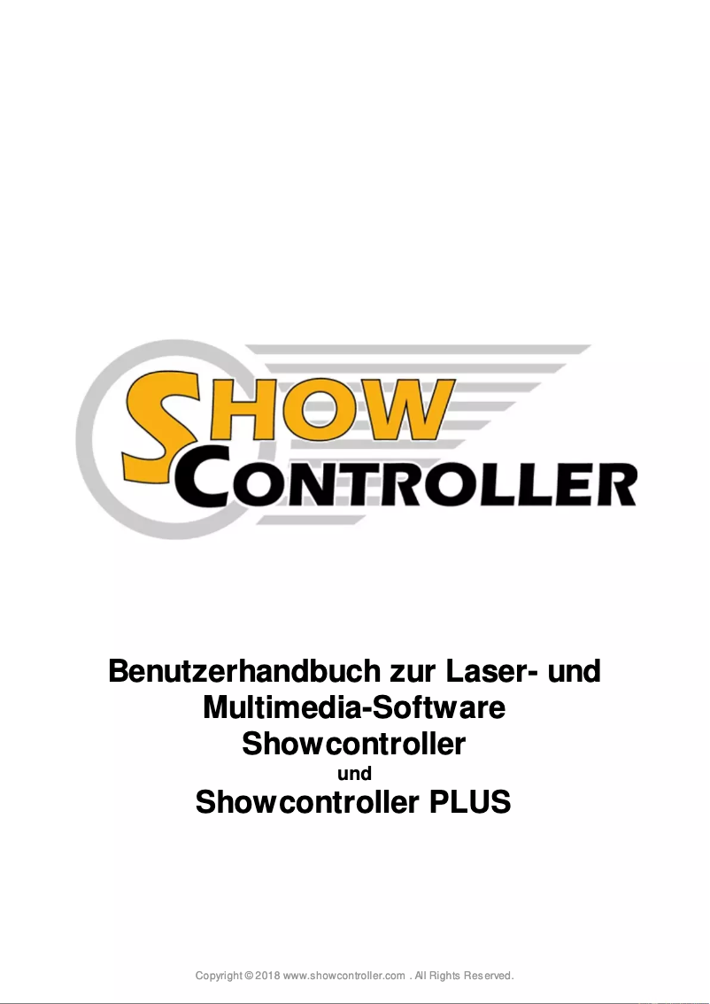 Image de la première page du manuel de l'appareil Showcontroller PLUS