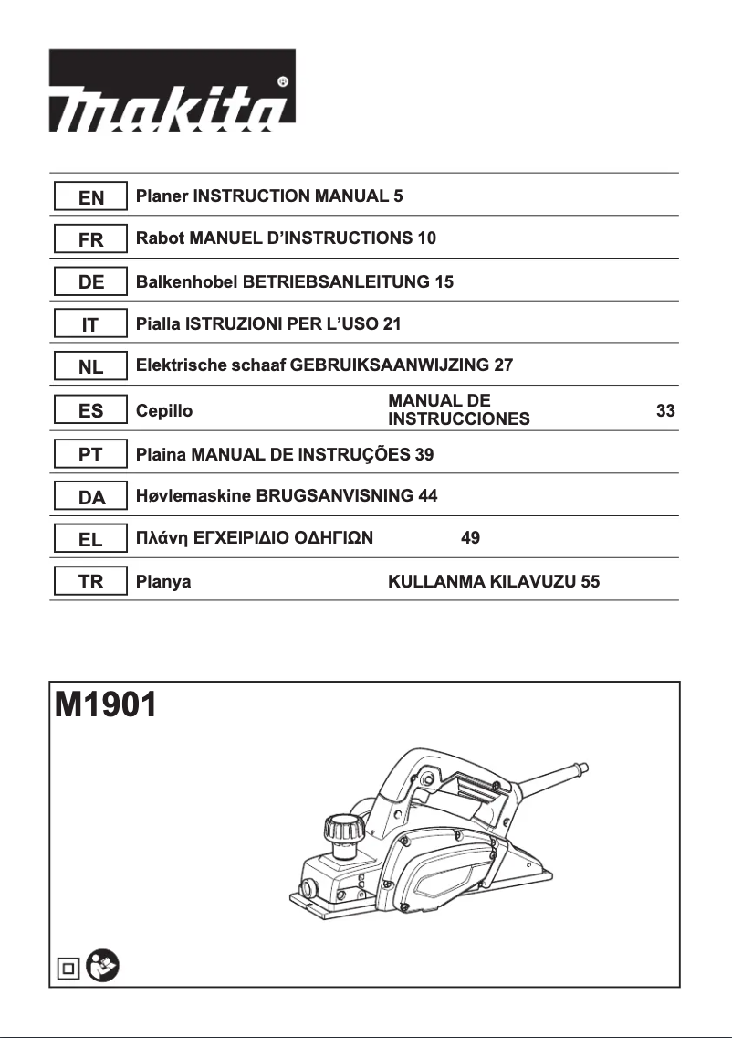 Image de la première page du manuel de l'appareil M1901