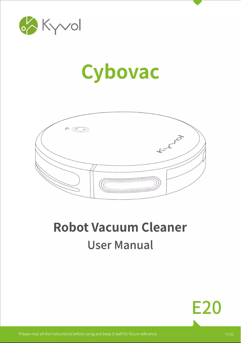 Page n°1 - Manuel utilisateur Kyvol Cybovac E20