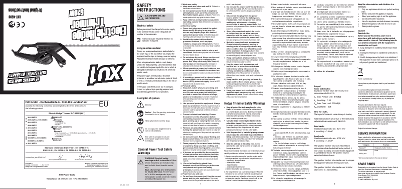 Imagen de la primera página del manual del dispositivo XHT-450U