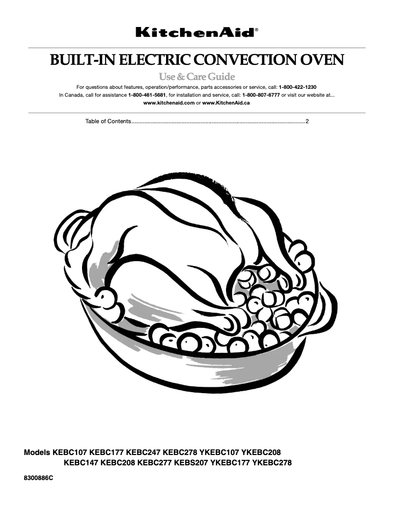 Page 1 de la notice Manuel utilisateur KitchenAid KEBC147KSS