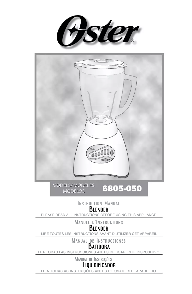 Página 1 del manual Manual de usuario Oster 6817