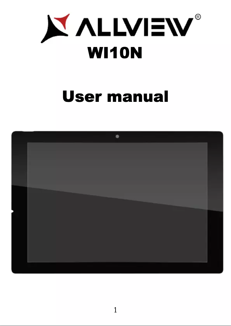 Page n°1 - Manuel utilisateur Allview Wi10N