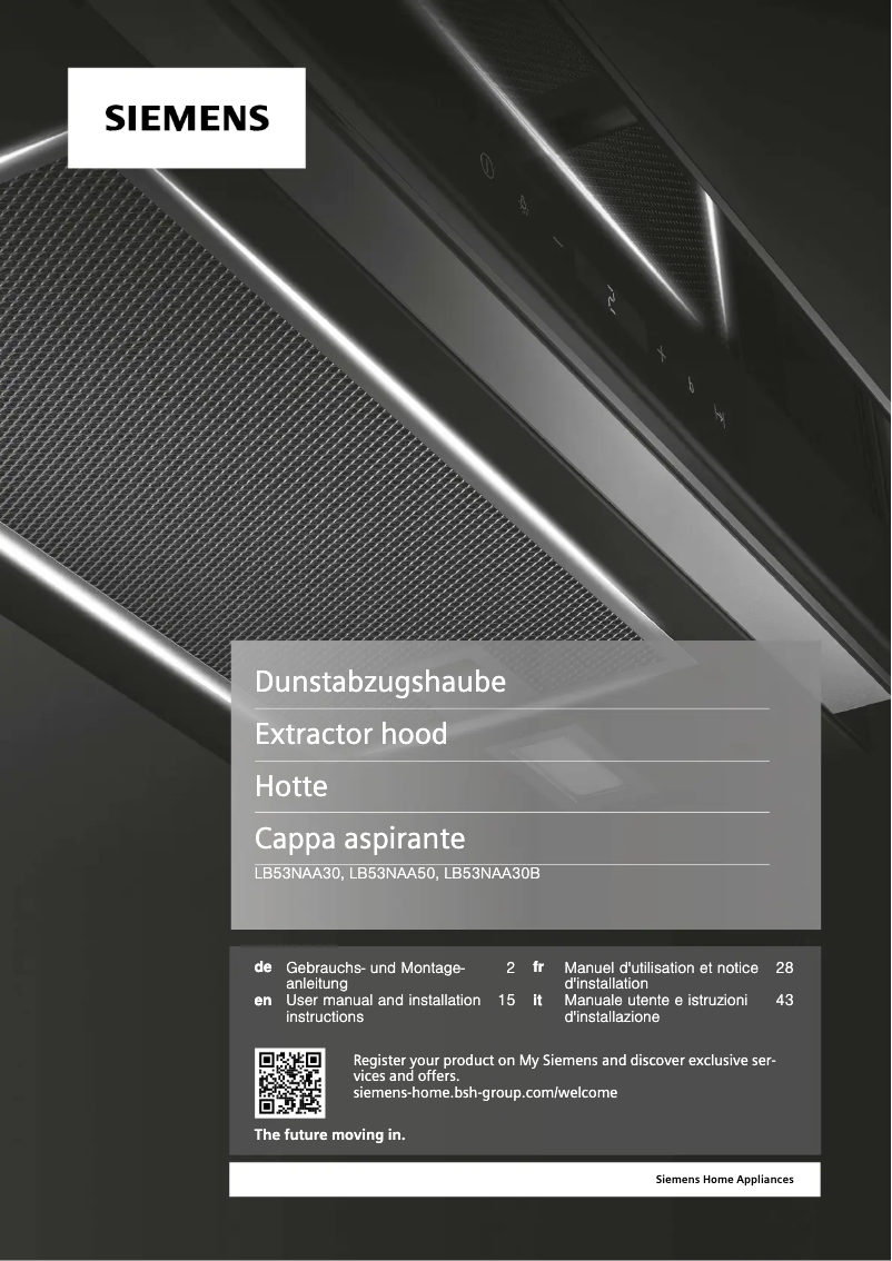 Page 1 de la notice Guide d'installation Siemens iQ100 LB53NAA30