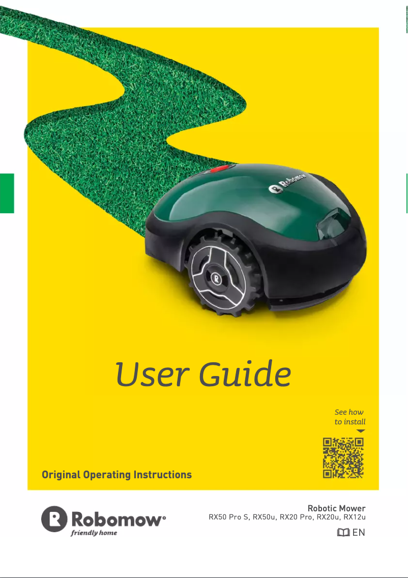 Image de la première page du manuel de l'appareil RX50U