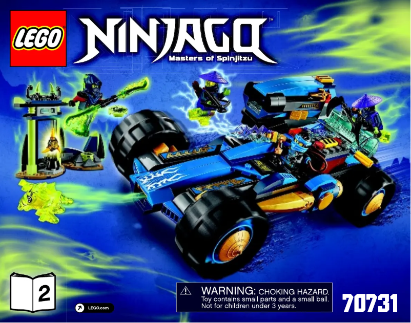 Page 1 de la notice Manuel utilisateur Lego Ninjago 70731