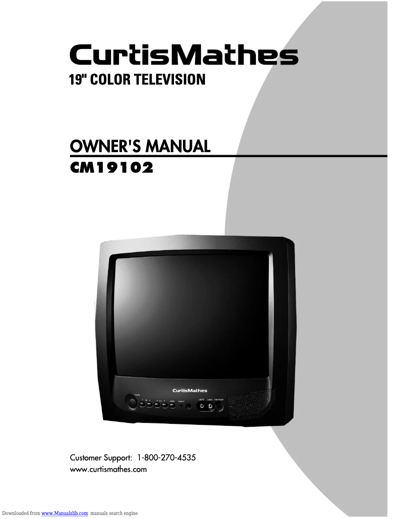 Image de la première page du manuel de l'appareil CM19102