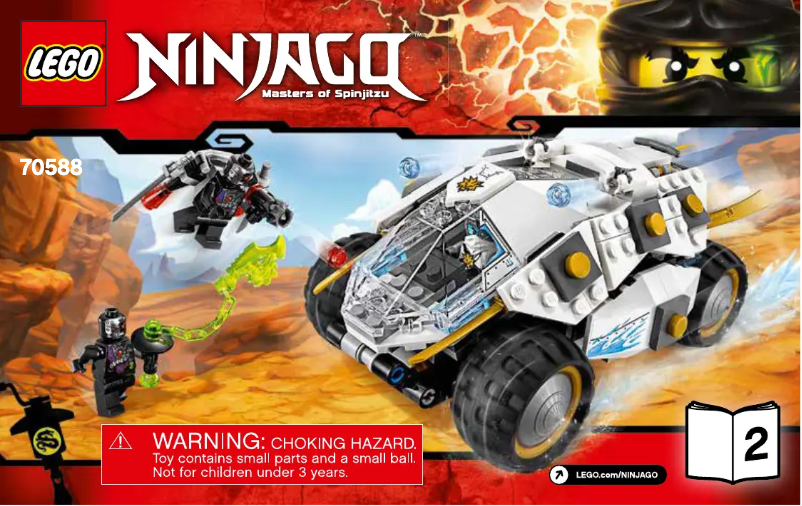 Page 1 de la notice Manuel utilisateur Lego Ninjago 70588