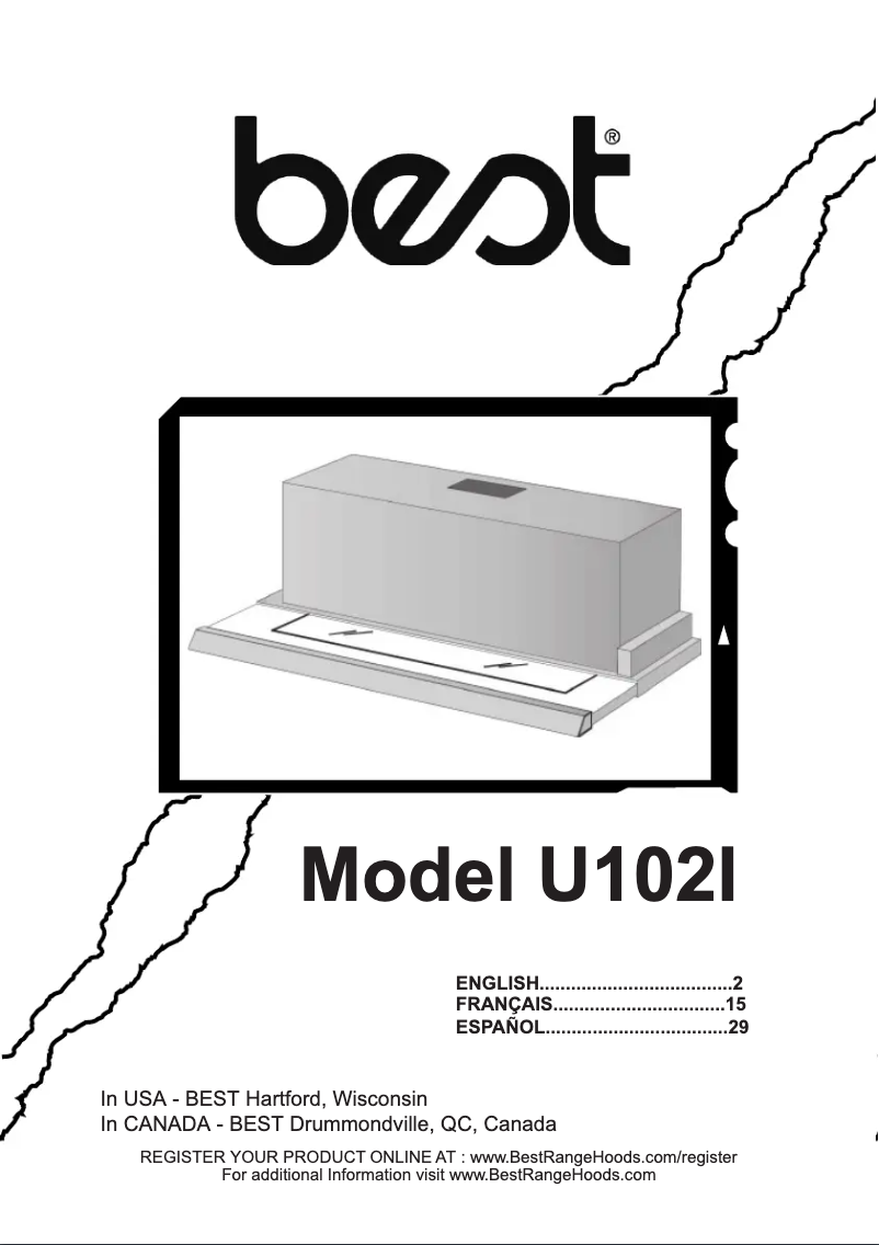 Page n°1 - Guide d'installation Best U10230SBI
