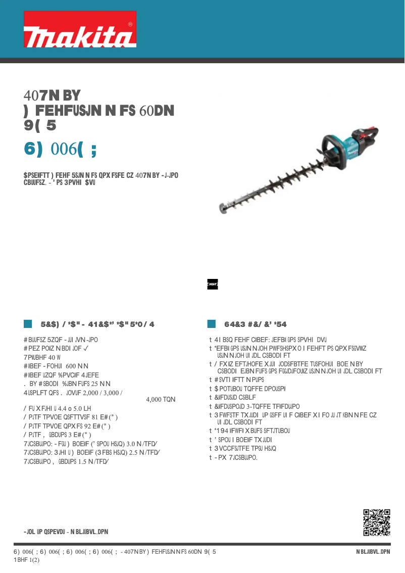 Image de la première page du manuel de l'appareil UH006GZ