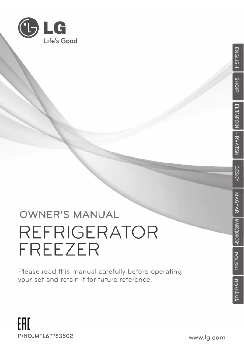 Page 1 de la notice Manuel utilisateur LG GBB327PZQW