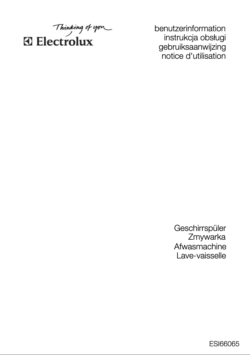 Page 1 de la notice Manuel utilisateur Electrolux ESI 66065XR
