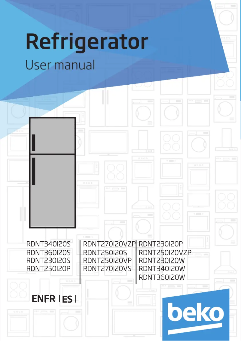 Page 1 de la notice Manuel utilisateur Beko RDNT230I20W