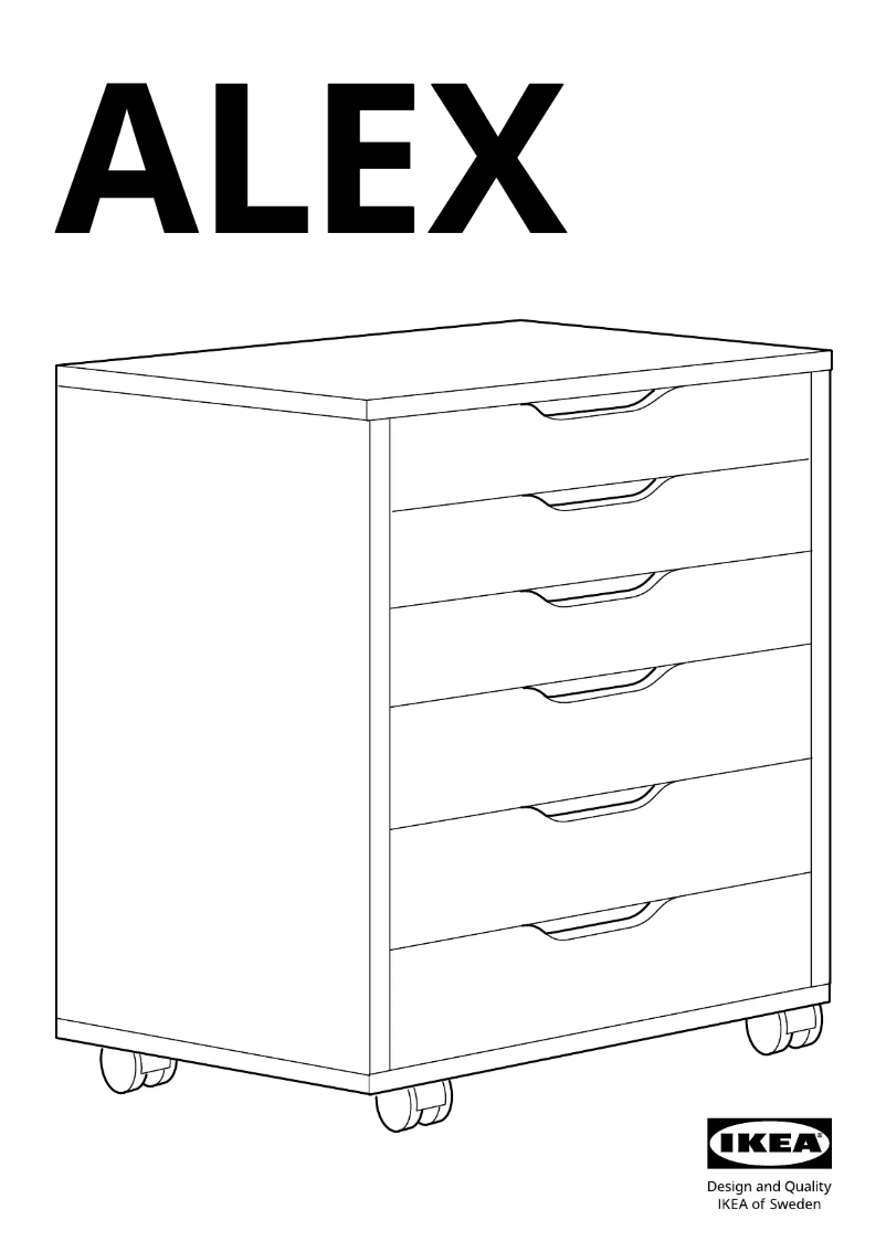 Page 1 de la notice Manuel utilisateur Ikea ALEX 504.834.49