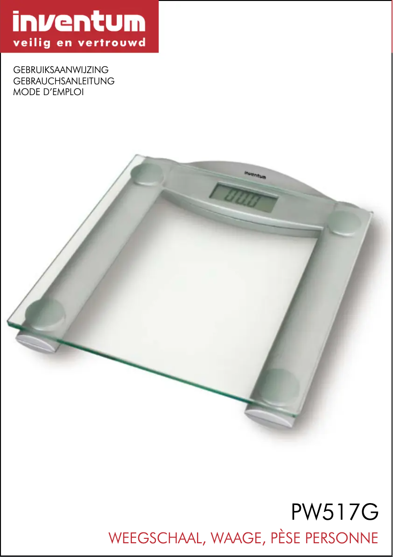 Image de la première page du manuel de l'appareil PW517G