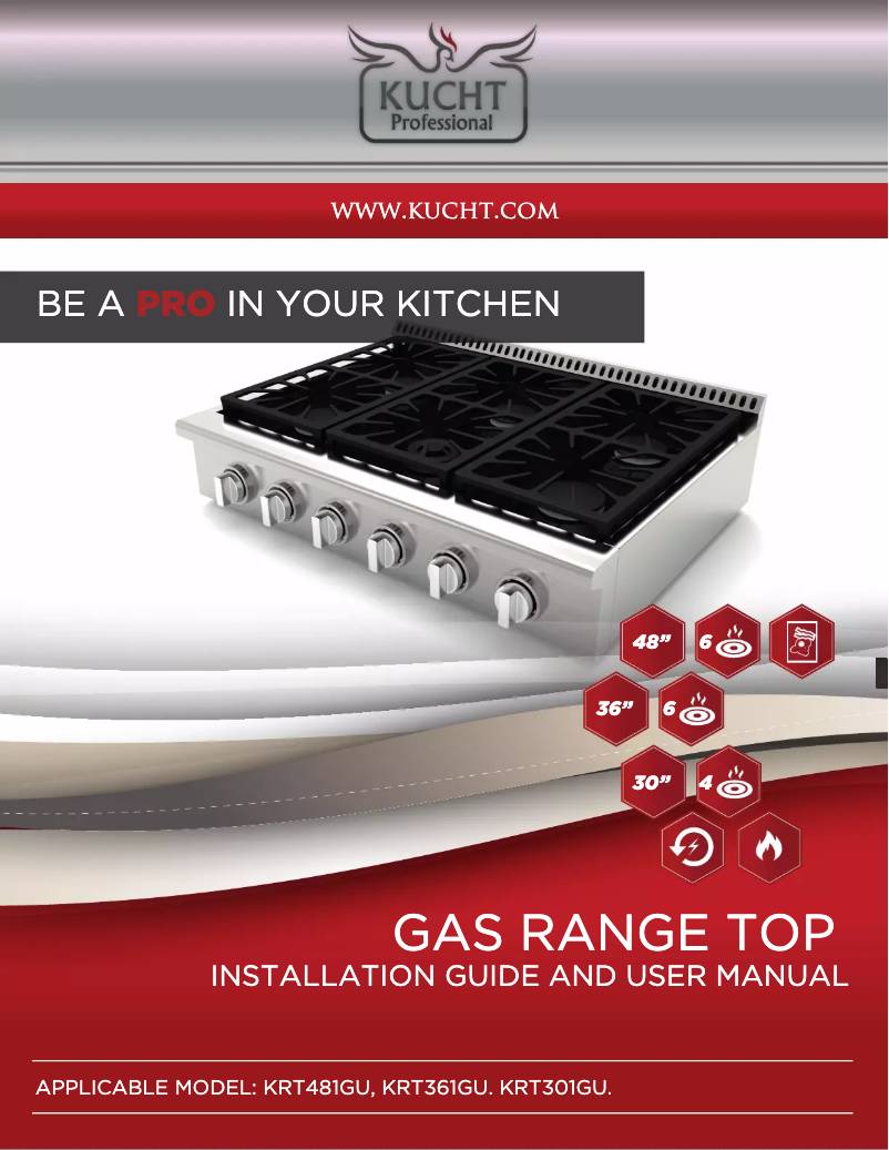 Page n°1 - Manuel utilisateur Kucht KRT481GU