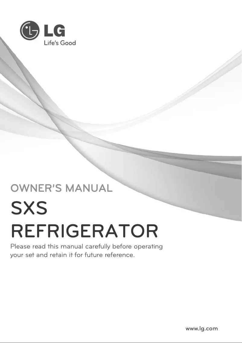 Page n°1 - Manuel utilisateur LG GS5163NSMV