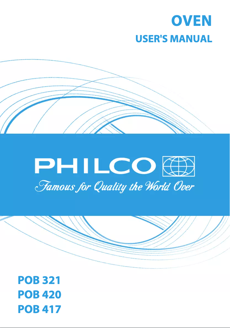 Page 1 de la notice Manuel utilisateur Philco POB 420