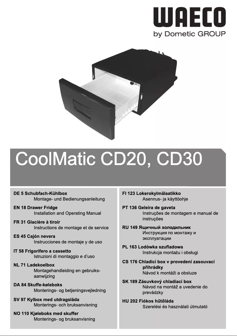 Image de la première page du manuel de l'appareil CoolMatic CD 20