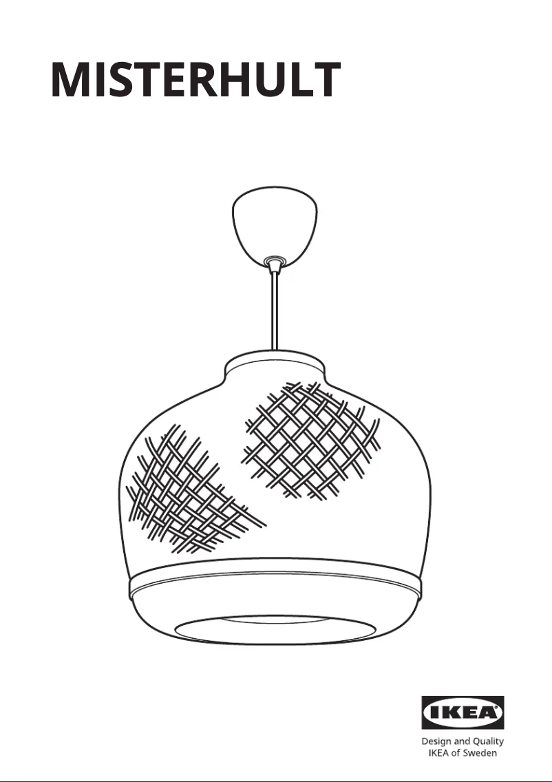 Image de la première page du manuel de l'appareil MISTERHULT 904.410.18