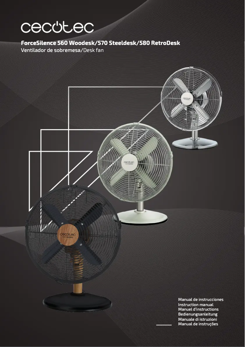 Page n°1 - Manuel utilisateur Cecotec EnergySilence 580 RetroDesk