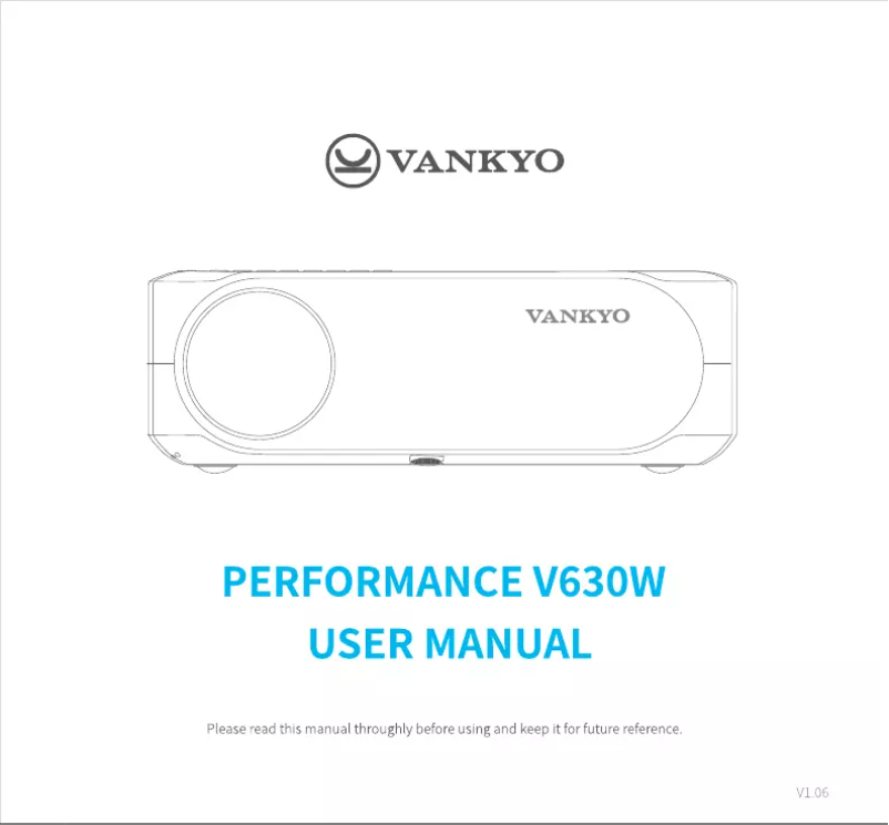 Page n°1 - Manuel utilisateur Vankyo TMVK-005