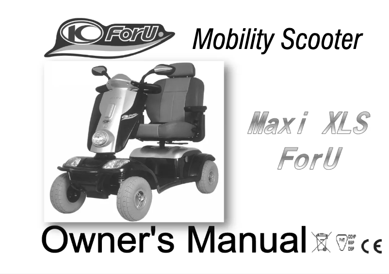 Page 1 de la notice Manuel utilisateur Kymco Maxi XLS ForU