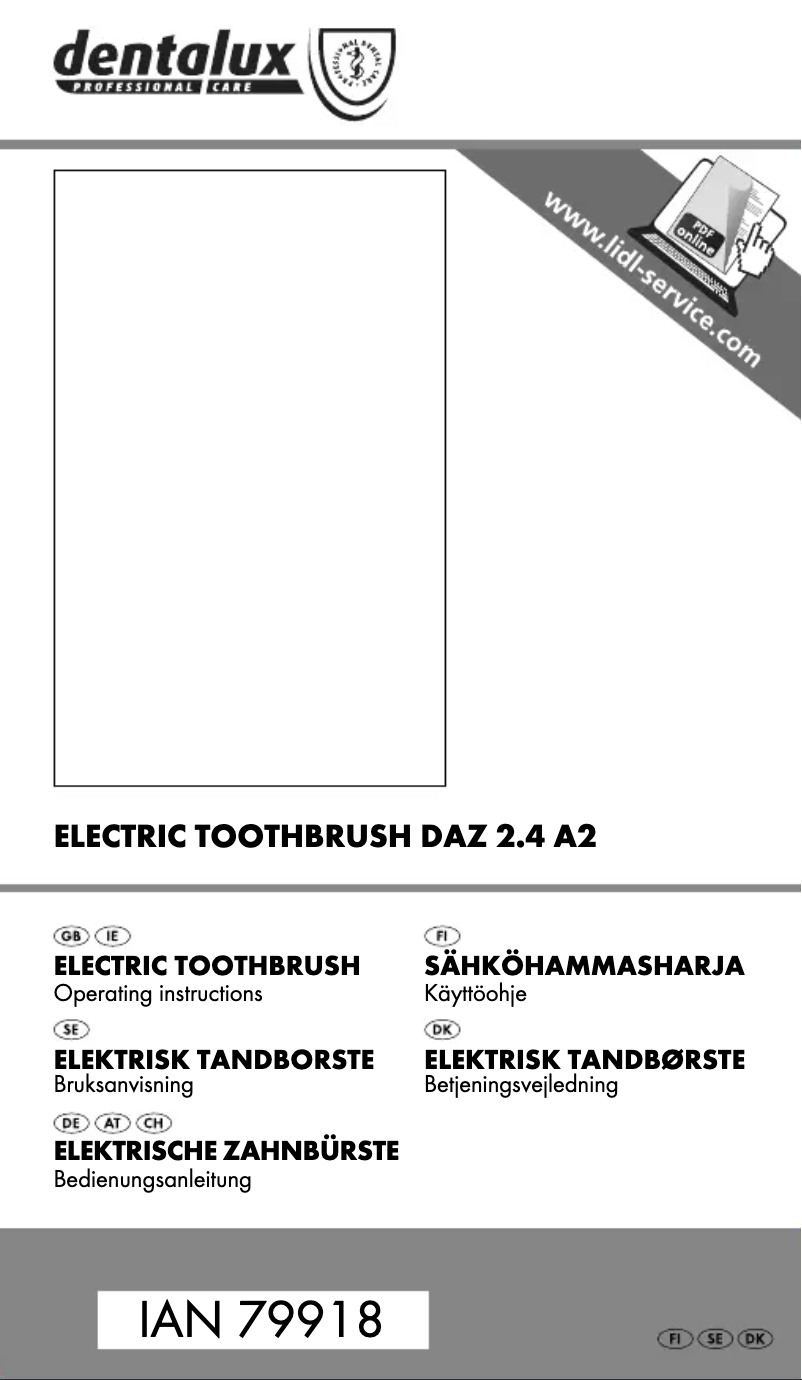 Image de la première page du manuel de l'appareil DAZ 2.4 A2