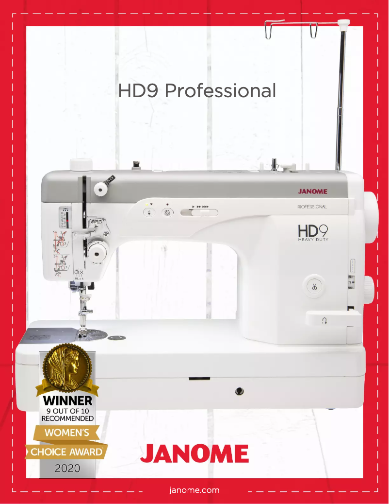 Page n°1 - Brochure Janome HD9 Professional