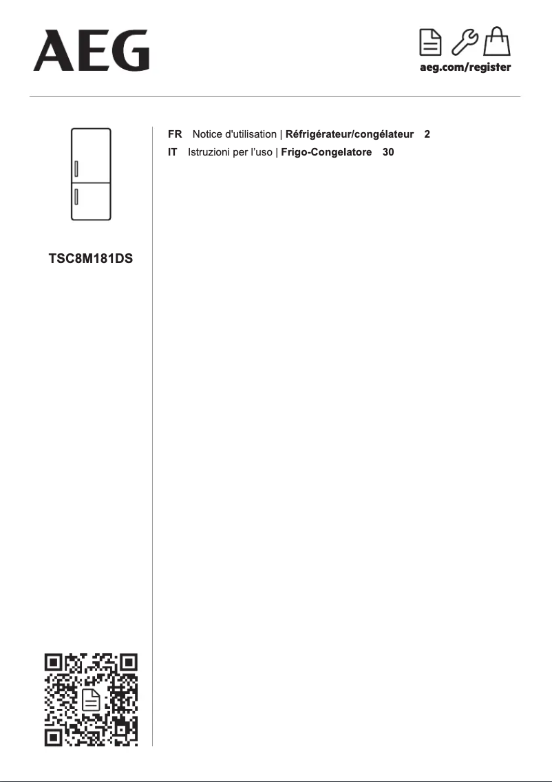 Image de la première page du manuel de l'appareil TSC8M181DS