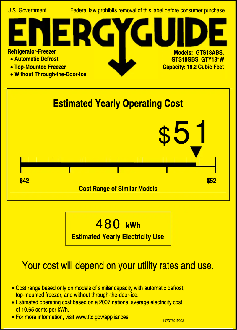 Image de la première page du manuel de l'appareil GTS18GBSBB