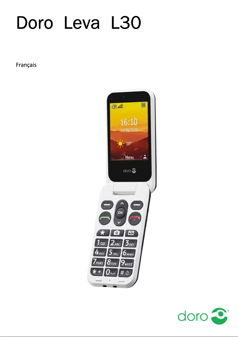 Page 1 de la notice Manuel utilisateur Doro Leva L31
