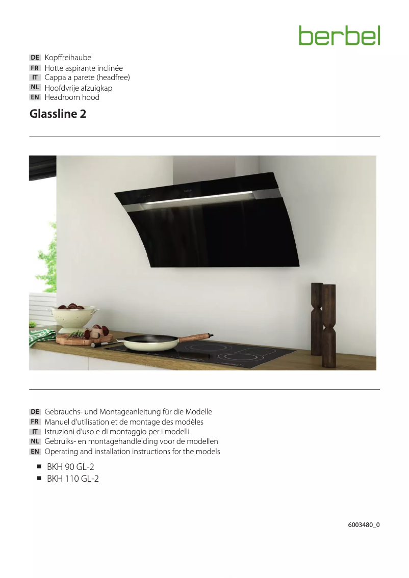 Page n°1 - Manuel utilisateur Berbel BKH 90 GL
