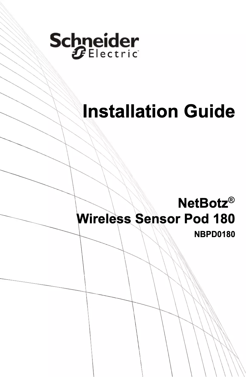Página 1 del manual Manual de usuario NetBotz NBPD0180