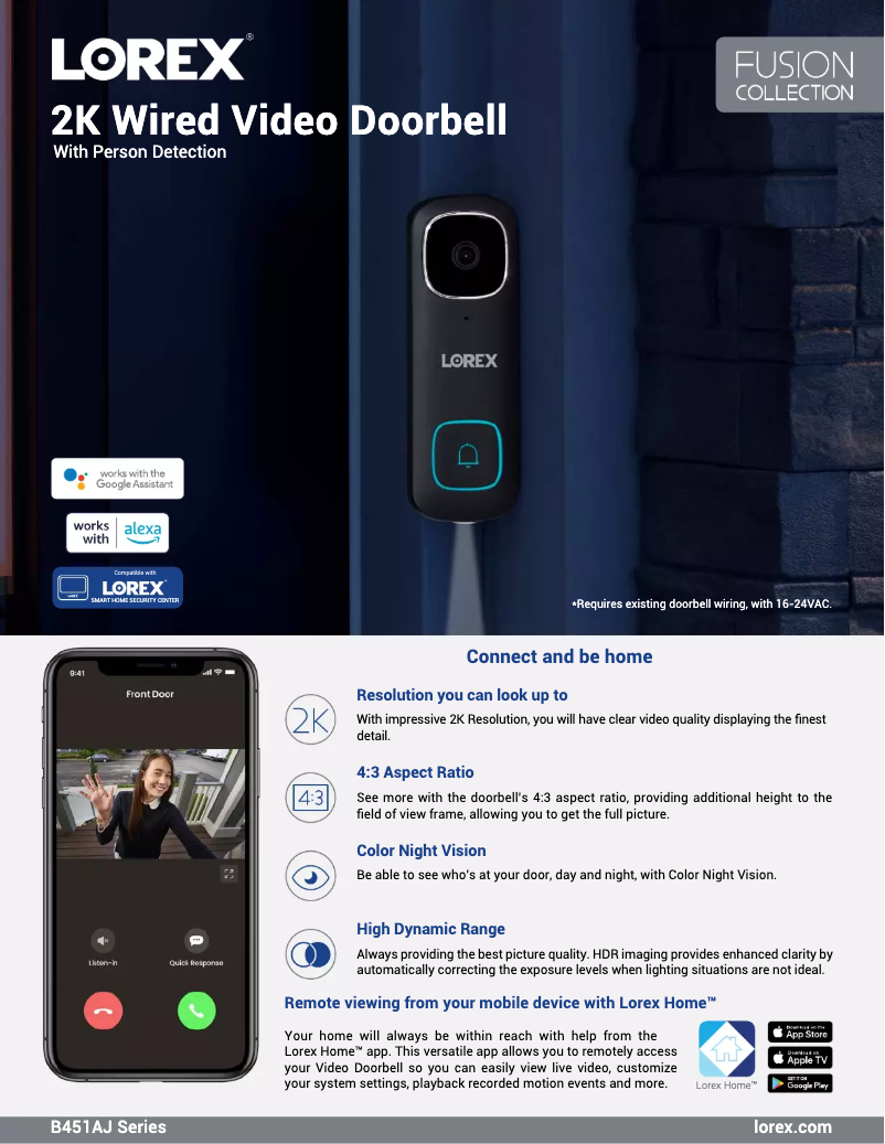 Image de la première page du manuel de l'appareil B451AJD-E