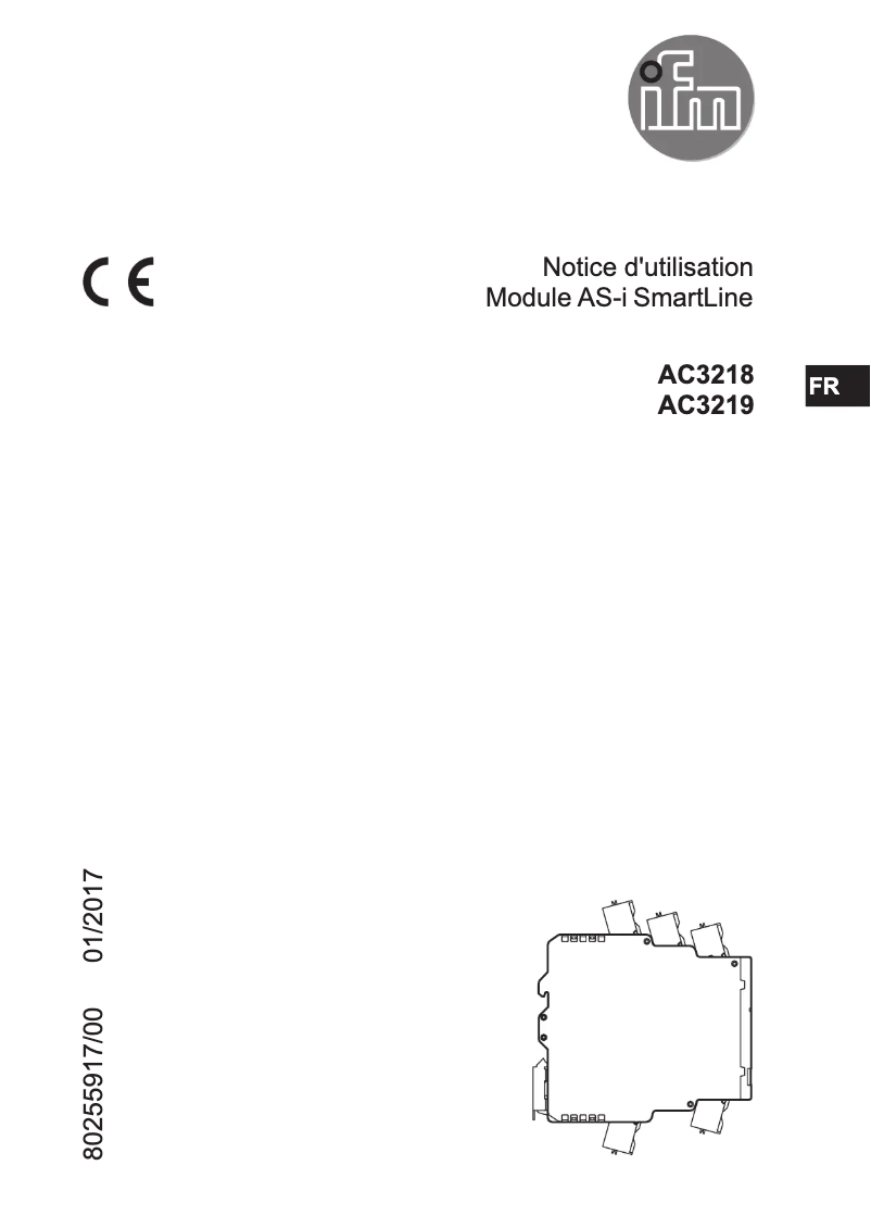 Page 1 de la notice Manuel utilisateur IFM AC3219