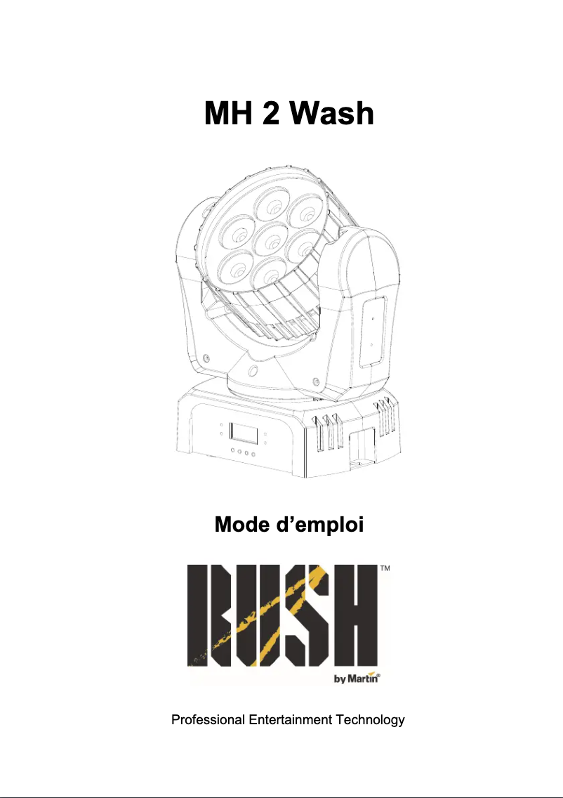 Page n°1 - Manuel utilisateur Martin RUSH MH 2 Wash