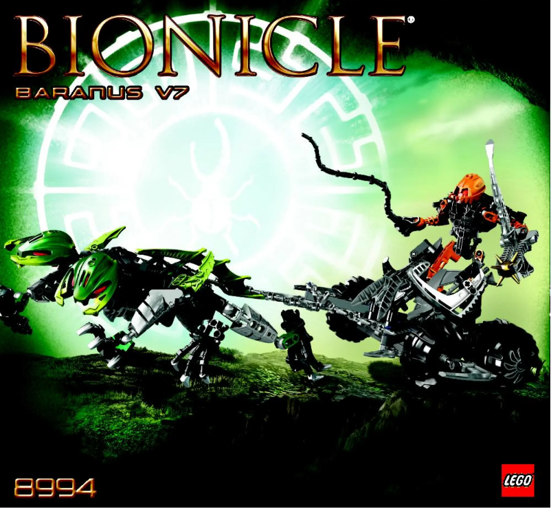 Image de la première page du manuel de l'appareil Bionicle 8994