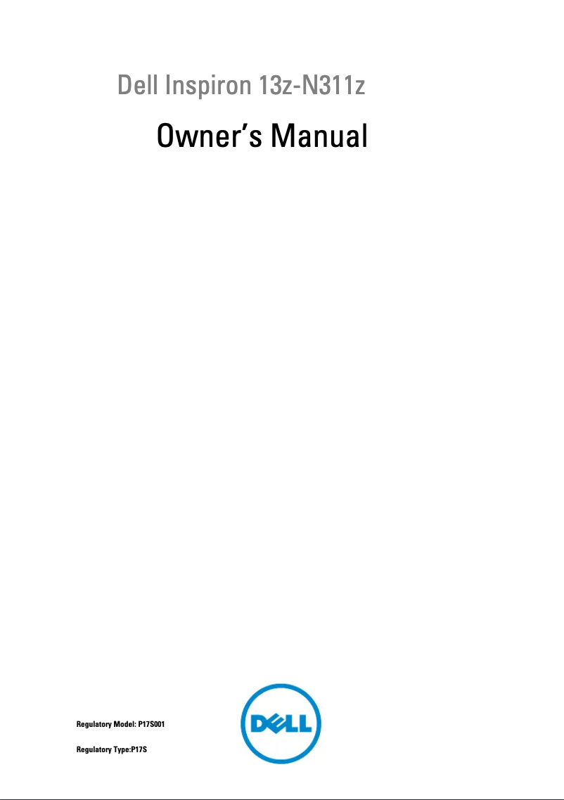 Page 1 de la notice Mode d'emploi Dell Inspiron 13z-N311z