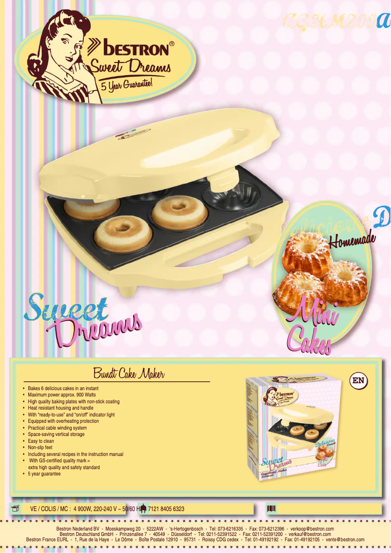 Image de la première page du manuel de l'appareil Sweet Dreams AGHM200