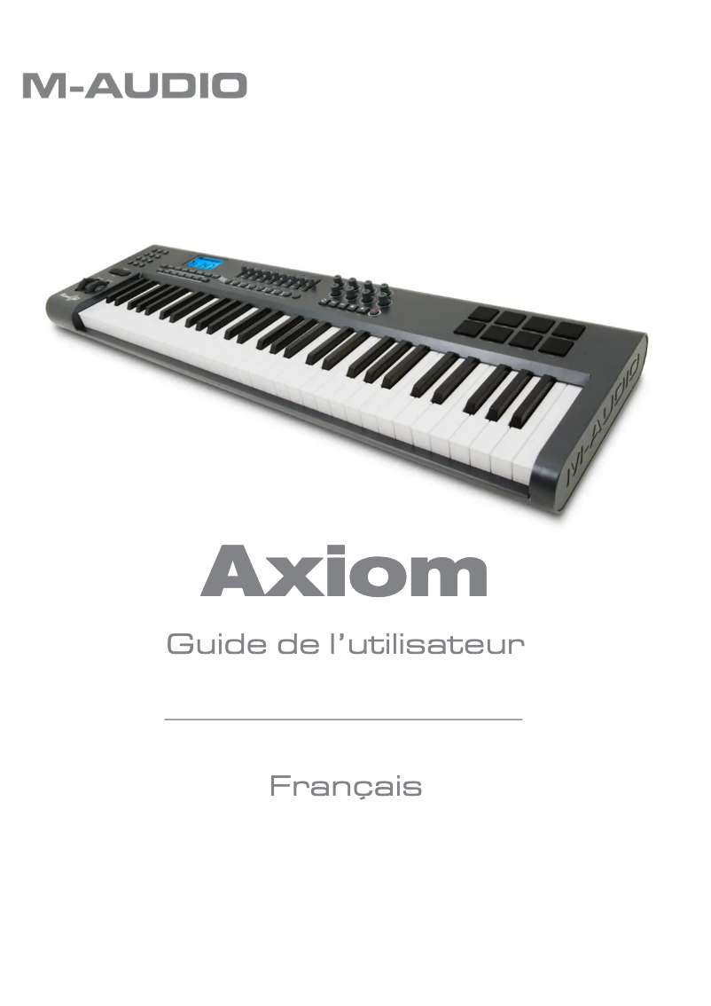 Image de la première page du manuel de l'appareil Axiom 49