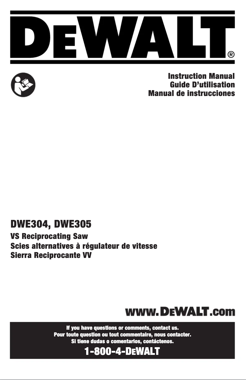 Image de la première page du manuel de l'appareil DWE304