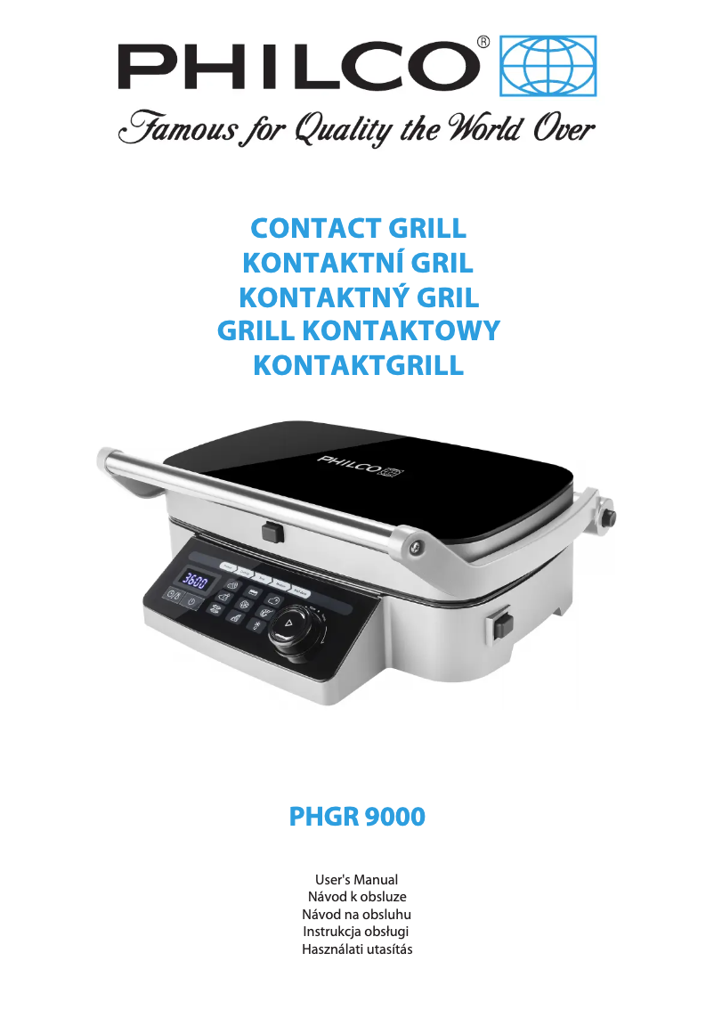 Page n°1 - Manuel utilisateur Philco PHGR 9000