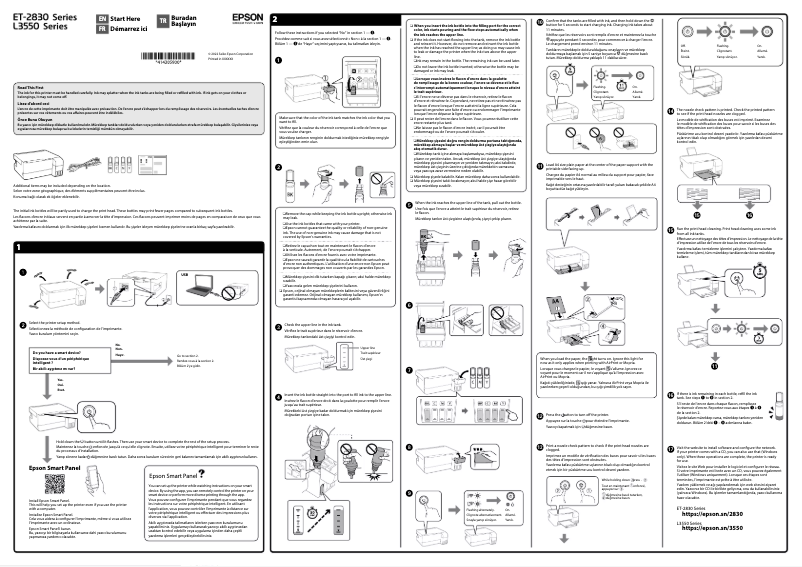 Page n°1 - Guide d'installation Epson EcoTank ET-2830