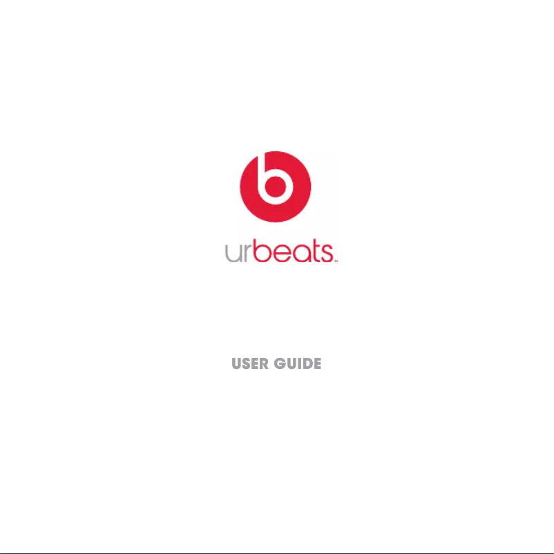 Page n°1 - Manuel utilisateur Beats UrBeats2